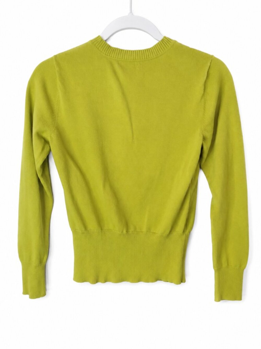 Green Argyle Button Front Cardigan Sweater Preppy Dark Academia - Picture 3 of 4